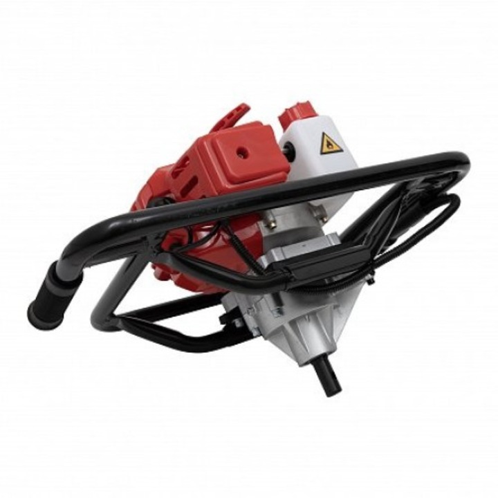 Motoburghiu tip freza pentru pamant Campion Fachmann, 6 CP, motor in 2 timpi, burghiu 200x800 mm