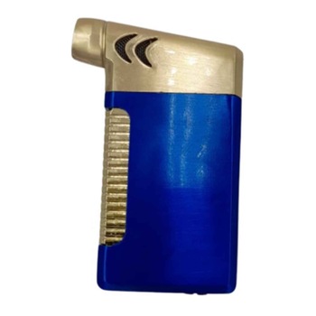 Bricheta metalica cu gaz, antivant, reincarcabila, albastra, model deosebit, cutie, Dalimag Bricheta metalica cu gaz, antivant, reincarcabila, albastra, model deosebit, cutie, Dalimag