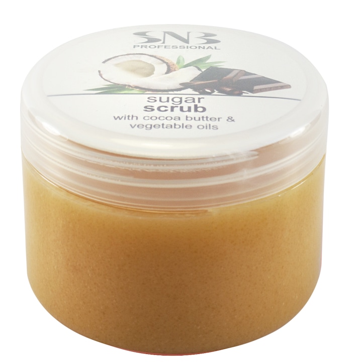 Scrub pentru picioare si corp cu Zahar si Unt de Cacao SNB 400 ml