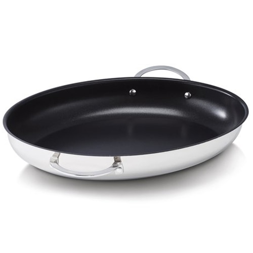 Tigaie peste Beka, inox, antiaderenta, inductie, 37.5 x 25 cm