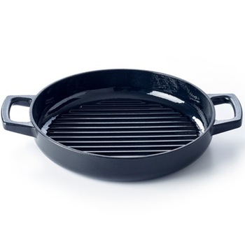 Tigaie grill Beka Nori, fonta emailata, inductie, 28 cm, 3 L, neagra Tigaie grill Beka Nori, fonta emailata, inductie, 28 cm, 3 L, neagra