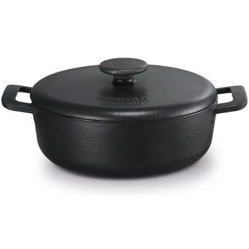 Oala cu capac Brabantia The Dutch, fonta emailata, inductie, 28 cm, 4.5 L, neagra Oala cu capac Brabantia The Dutch, fonta emailata, inductie, 28 cm, 4.5 L, neagra