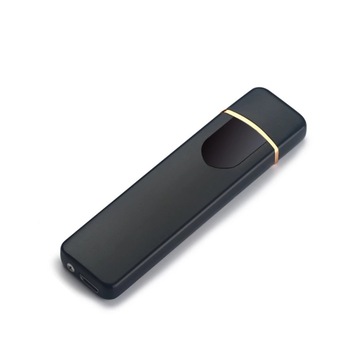 Bricheta Focus electrica slim cu incarcare USB, aprindere cu touch, waterproof, Culoare Negru