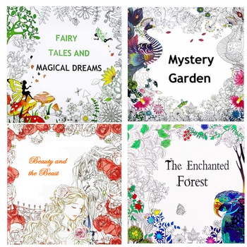 Set 4 carti de colorat antistres pentru copii si adulti Set 4 carti de colorat antistres pentru copii si adulti