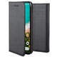 Защитен калъф за Vivo X60 Pro, Optim Protect Leather Book Flip with Magnetic Closure, IAO Smart Soft Close, черен