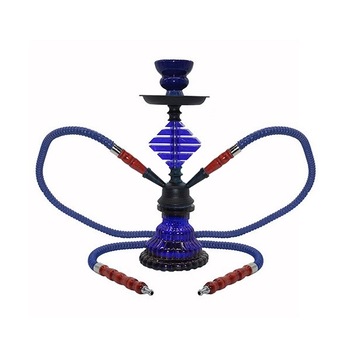 Narghilea Dream Albastra 32 cm cu doua furtunuri Narghilea Dream Albastra 32 cm cu doua furtunuri