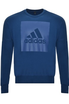 Bluza ADIDAS sports id Branded Crew , albastru , M Bluza ADIDAS sports id Branded Crew , albastru , M