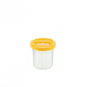 Pahar pictura 2 Compartimente cu Capac, galben, ARK Pahar pictura 2 Compartimente cu Capac, galben, ARK