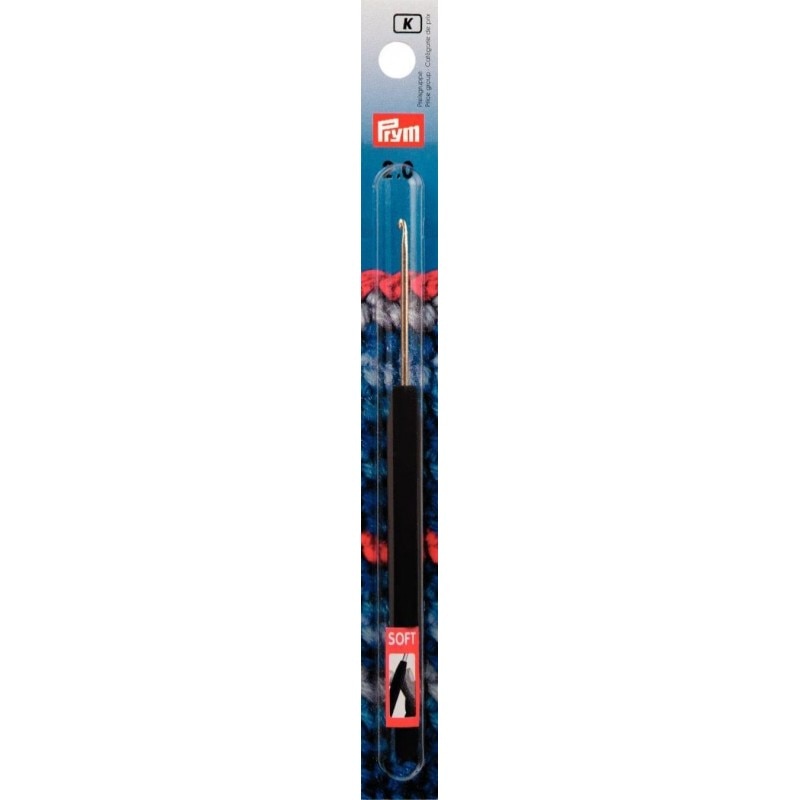 Croseta pentru lana, din aluminiu, cu maner ergonomic, 2 mm, lungime 14 cm, Prym