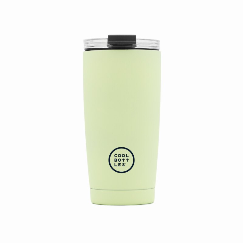 Cana termos, Cool Bottles, Pastel Green, Otel inoxidabil, Lime, 550 ml