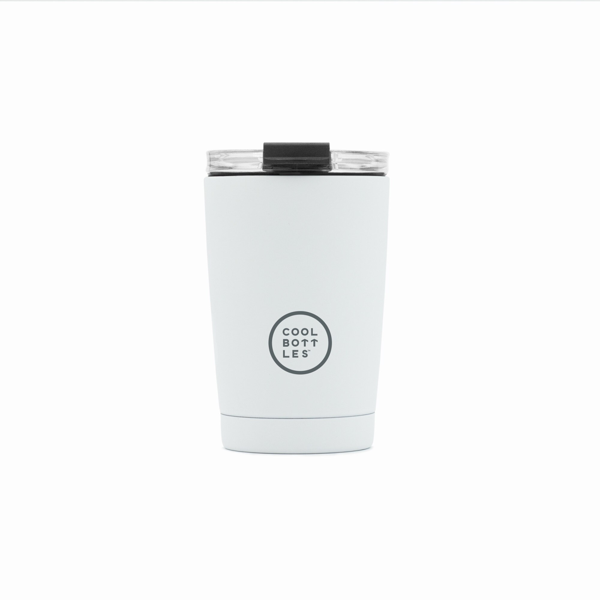 Cana termos, Cool Bottles, Mono White, Otel inoxidabil, Alb, 330 ml