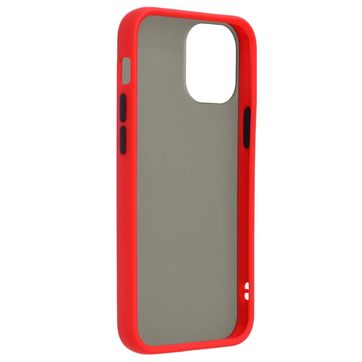 Carcasa premium campatibila cu iPhone 12 / 12 Pro, Rosu aprins