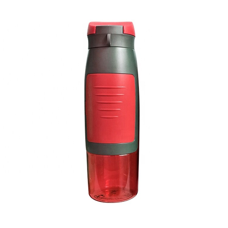 Sticla Sport cu Compartiment Card Bani Chei, Culoare Rosie, 750 mp, Neo Bottle