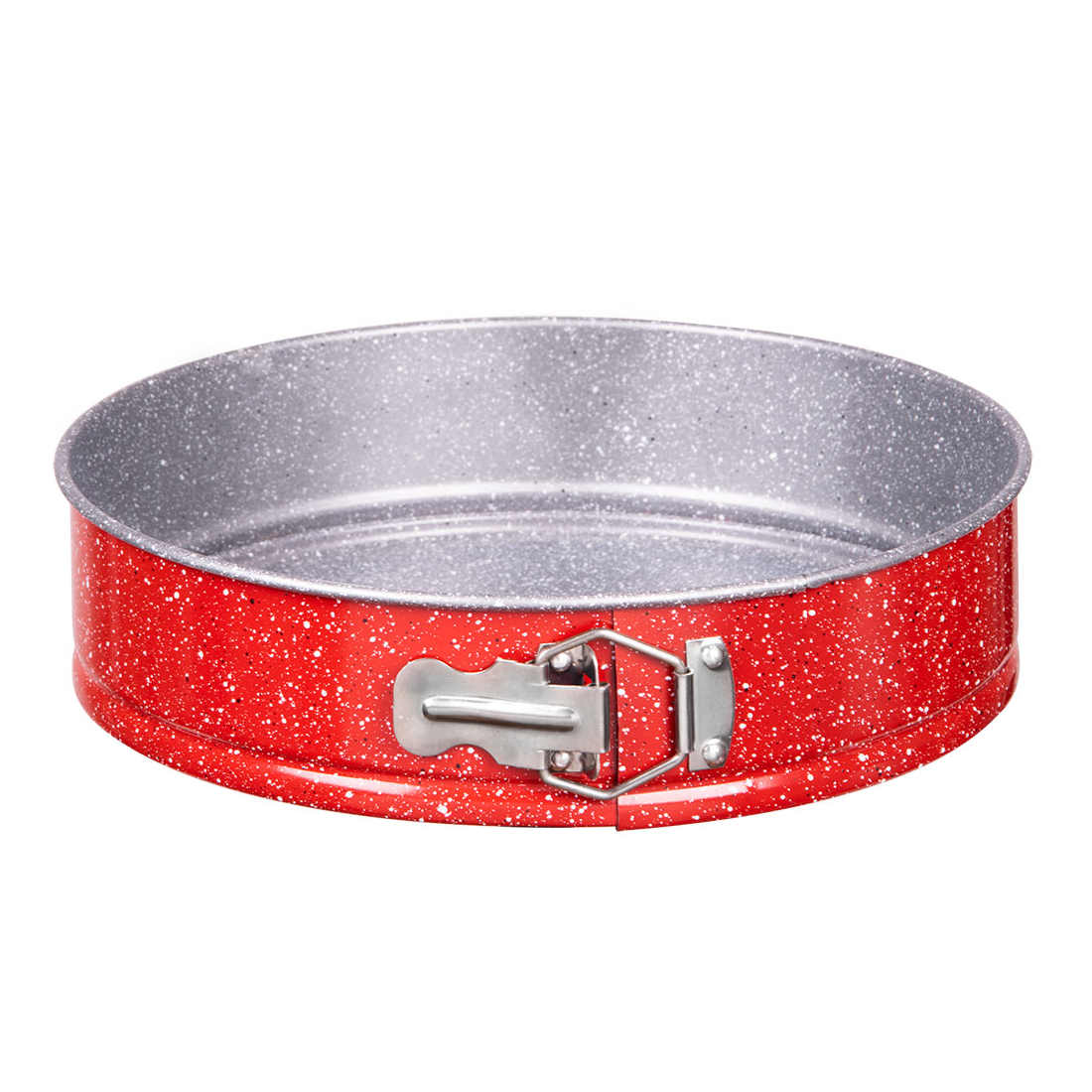 Tava de copt Voltz V51223RB28, 28 cm, Acoperire antiaderenta din marmura, Rosu