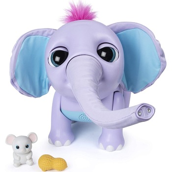 Jucarie de plus interactiva, Juno, Puiul meu de elefant, Mov Jucarie de plus interactiva, Juno, Puiul meu de elefant, Mov
