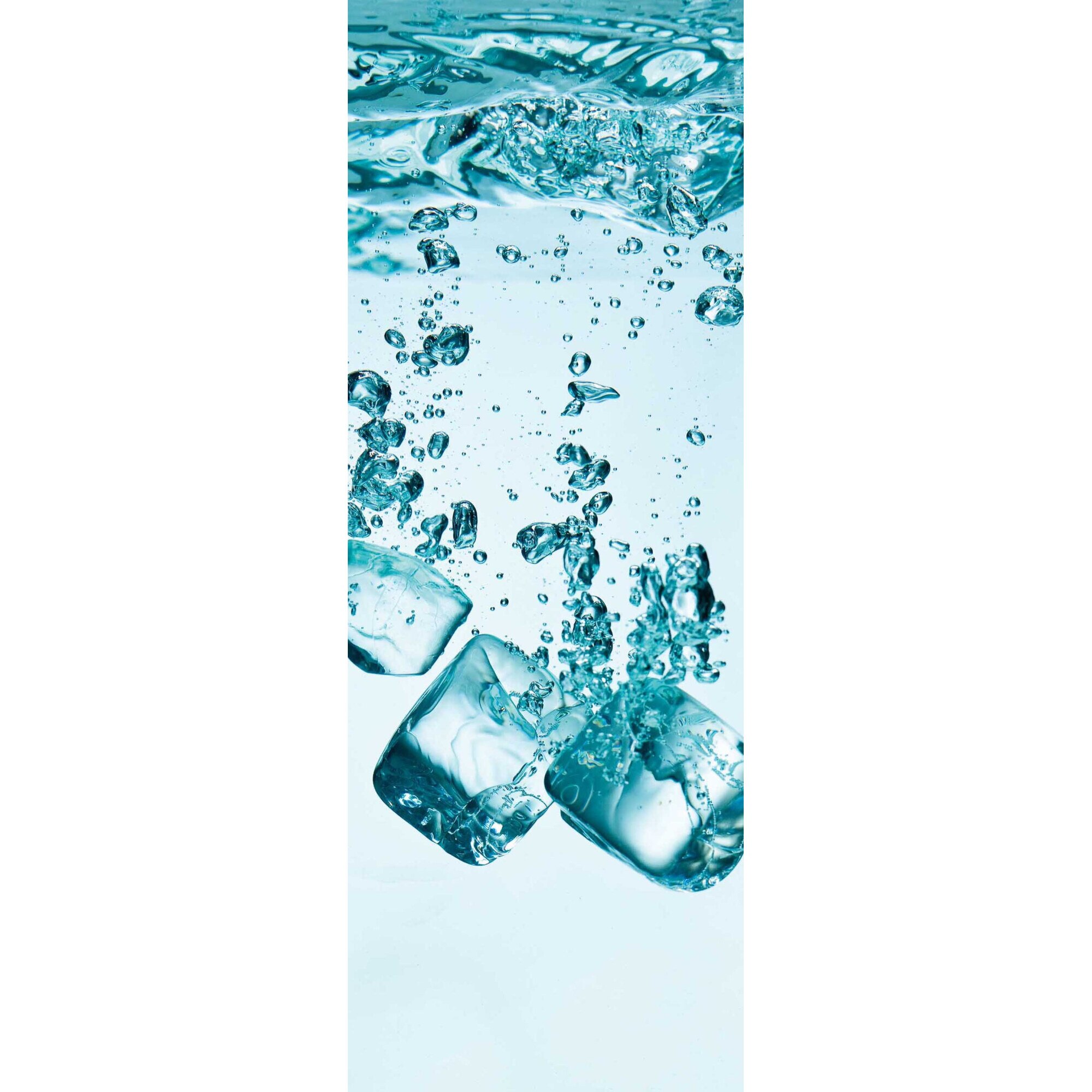 Autocolant pentru frigider DIMEX, Model Cuburi de gheata, 65 x 180 cm, Multicolor