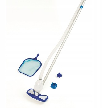 Kit intretinere piscina Bestway, aspirator + perie + plasa, 279cm Kit intretinere piscina Bestway, aspirator + perie + plasa, 279cm