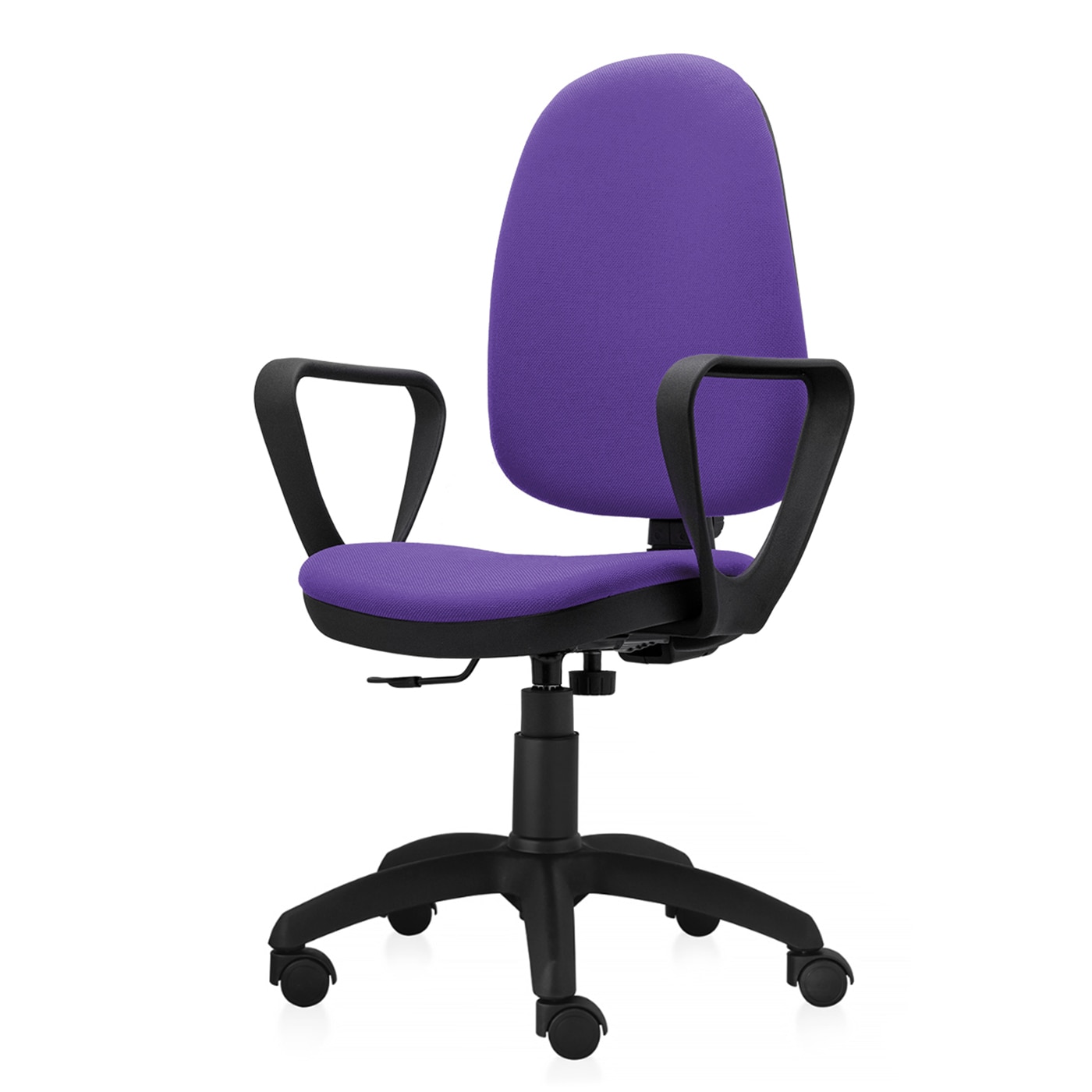 Scaun ergonomic de birou TRAFFIC CHAIRS VICTORIA, tapiterie textil, MOV, sezut si spatar tapitate