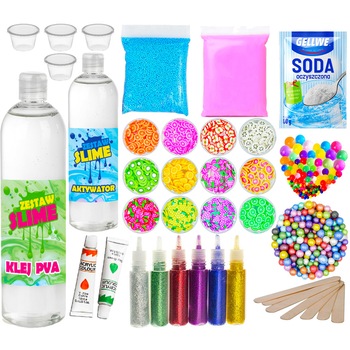 Set Super Slime Fruits 14 in 1 set pentru copii Set Super Slime Fruits 14 in 1 set pentru copii