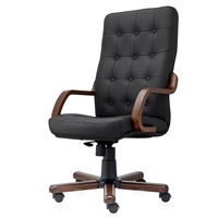 scaun directorial traffic chairs polo p lemn piele naturala neagra brate lemn masiv baza din fier acoperit cu lemn mecanism balans imagen 10_0_
0