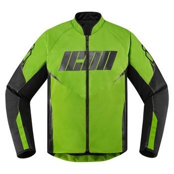 Geaca moto de vara Icon Huligan Verde S Geaca moto de vara Icon Huligan Verde S