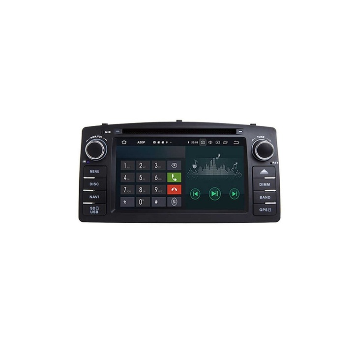 Мултимедия с навигация ZT, за Toyota Corolla, E120, Byd, Android, 4+2+16