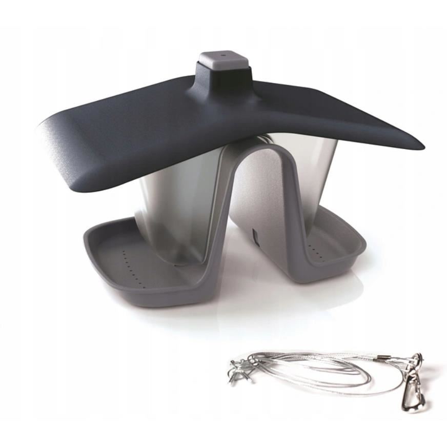 Hranitor pentru pasari dublu, dreptunghiular, 280x185x173 mm