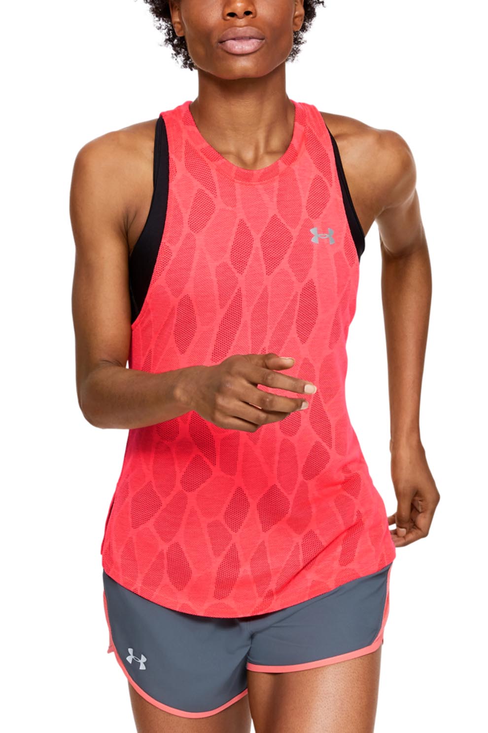 Under Armour, Top pentru alergare Streaker 2.0, Rosu