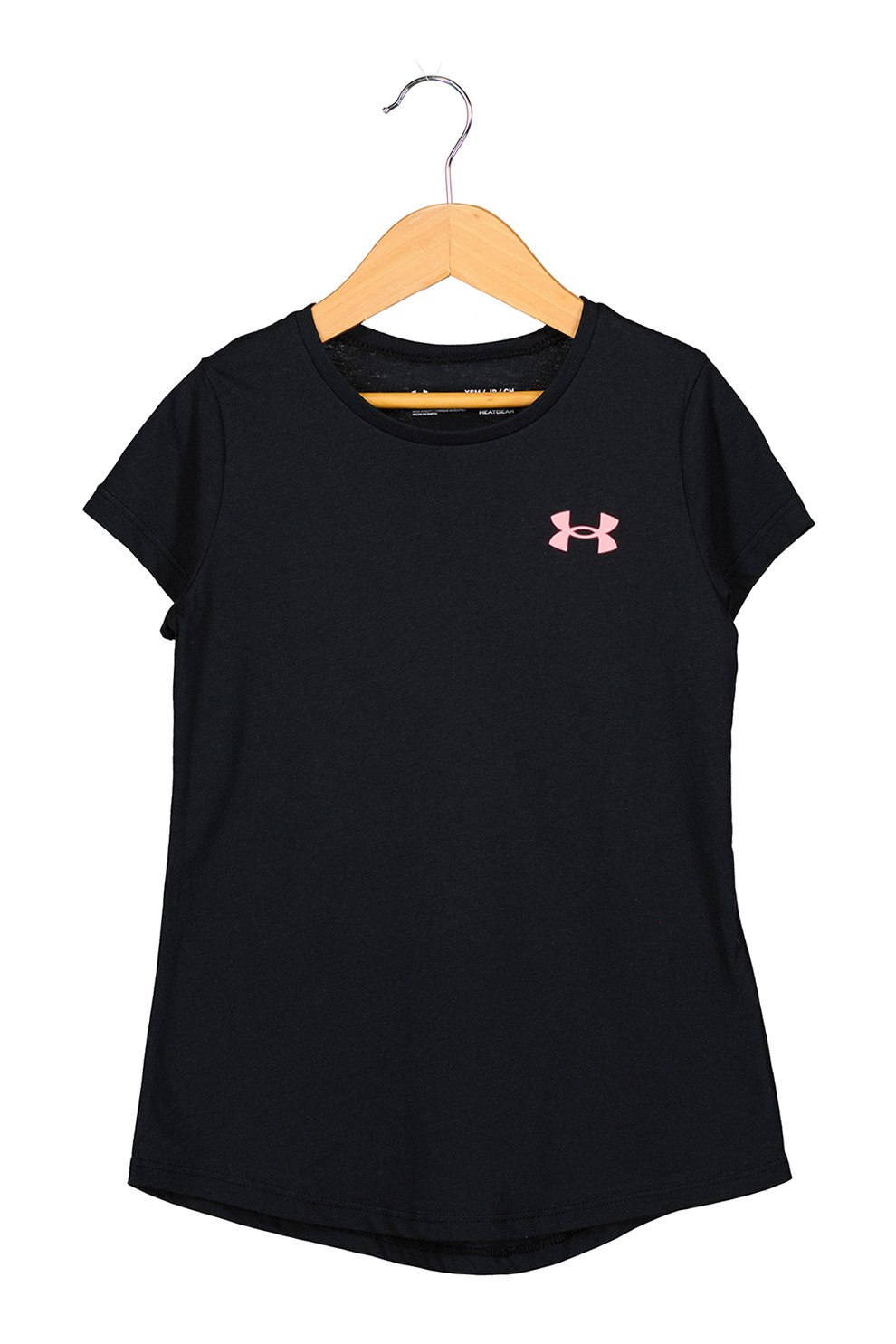 Under Armour, Tricou lejer cu decolteu la baza gatului, pentru antrenamet Live, Negru