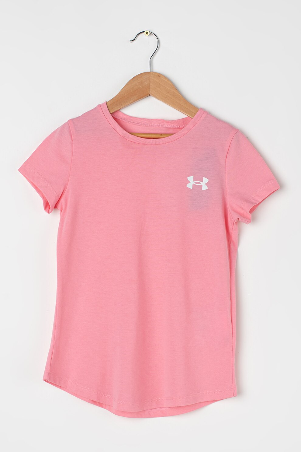 Under Armour, Tricou lejer cu decolteu la baza gatului, pentru antrenamet Live, Roz