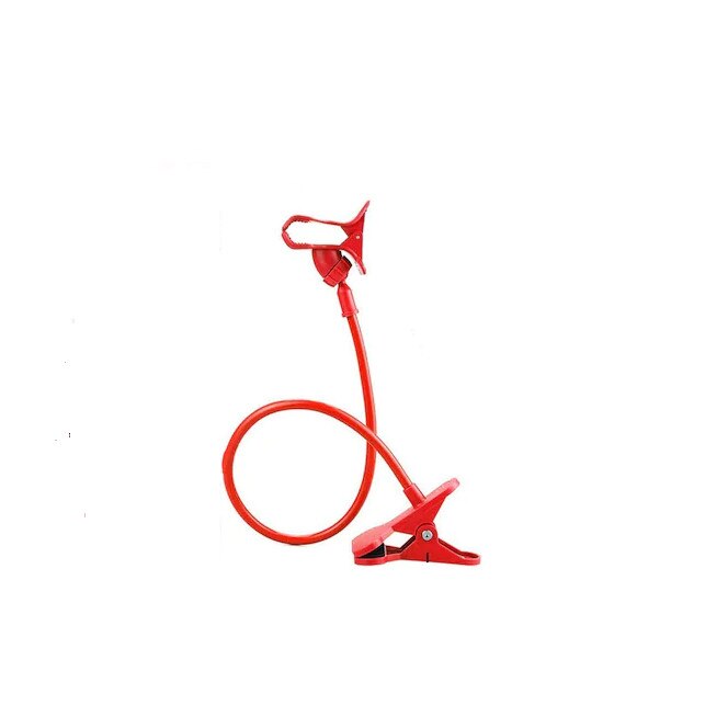 Suport flexibil cu rotatie 360 grade ,brat si clema metalica ,50 cm , Rosu