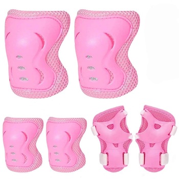 Set 3 protectii role/skateboard, roz, copii, FPT1673-A FLOTT® Set 3 protectii role/skateboard, roz, copii, FPT1673-A FLOTT®