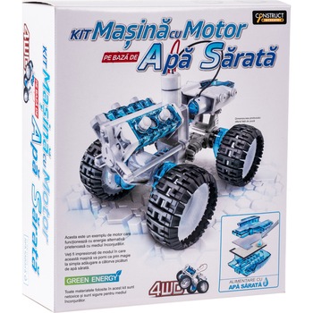 Kit robotica - Masina 4x4 cu motor pe apa sarata Kit robotica - Masina 4x4 cu motor pe apa sarata