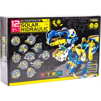 Kit robotica - Robot Solar si hidraulic 12 in 1 Kit robotica - Robot Solar si hidraulic 12 in 1