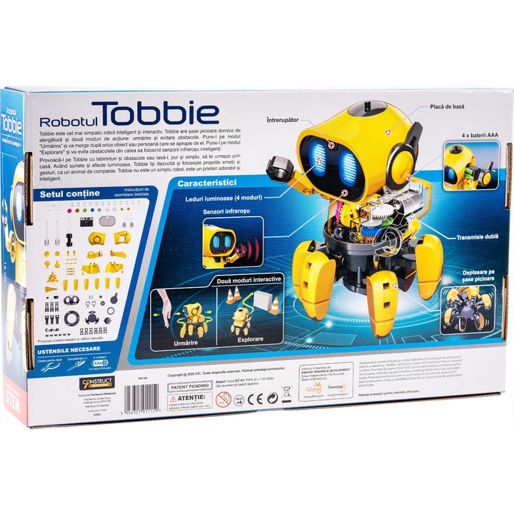 SOURCE S.T.E.M. Tobbie interaktív robot