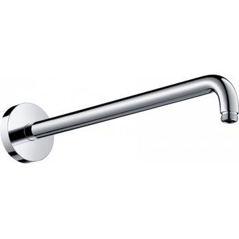 Brat de dus Hansgrohe HG DN15, proiectie 389 mm unghi 90 grade, crom, fara articulatie cu bila Brat de dus Hansgrohe HG DN15, proiectie 389 mm unghi 90 grade, crom, fara articulatie cu bila
