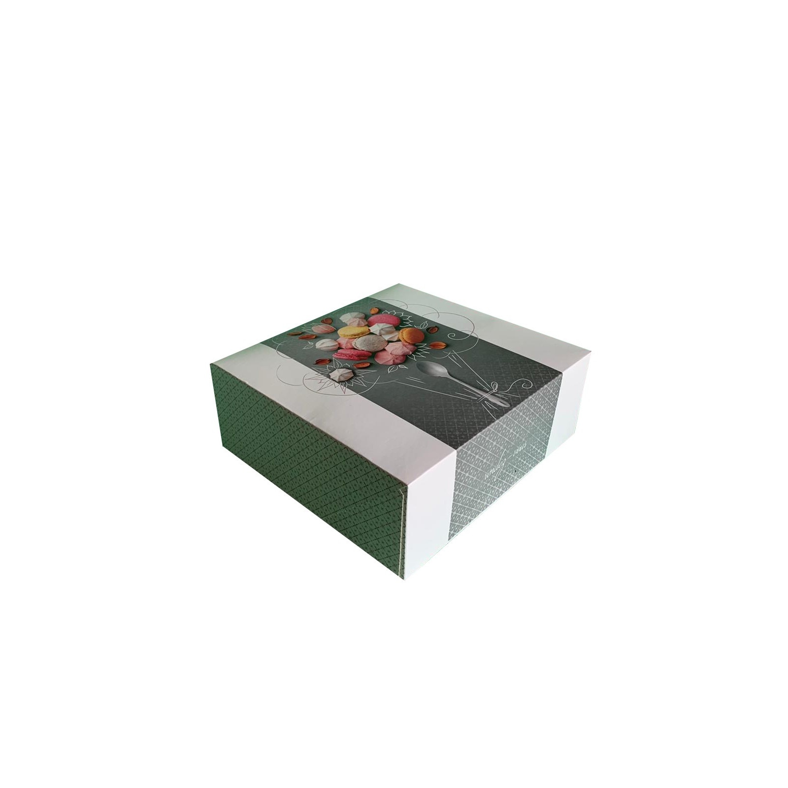 Cutie prajituri, cu capac REVO; 20 x 20 x 8 cm