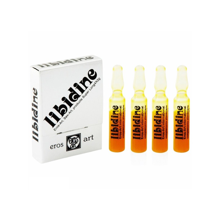 Afrodisiac 100% natural LIBIDINE, pentru stimulare sexuala, 4 fiole x 2 ml
