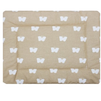 Perna slim, crem cu fluturas, 37 x 28 cm Perna slim, crem cu fluturas, 37 x 28 cm