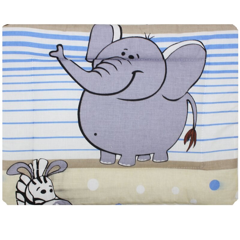 Perna slim, safari albastru cu crem, 37 x 28 cm