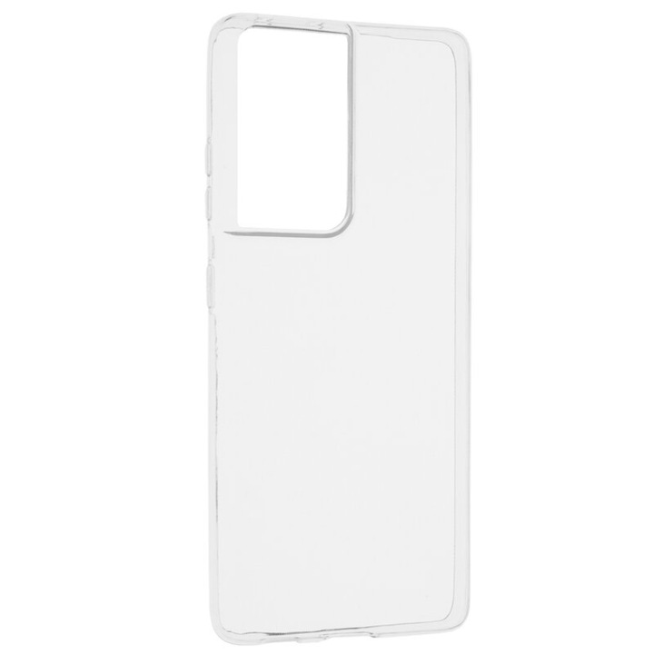 Samsung Galaxy S21 Ultra 5G Kompatibilis telefontok, 1.8 mm-es kemény TPU szilikon, átlátszó