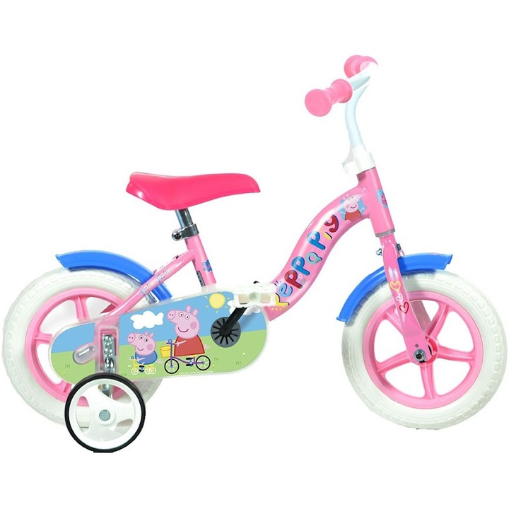 Велосипед Dino Bikes, За деца, 10'', Peppa Pig, Розов
