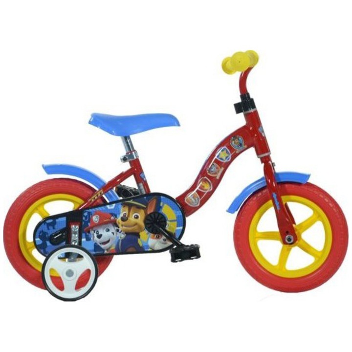 Велосипед Dino Bikes, За деца, 10'', Paw Patrol, Червен