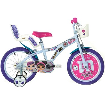 Bicicleta Dino Bikes pentru copii, 16'', LOL, Alb Bicicleta Dino Bikes pentru copii, 16'', LOL, Alb