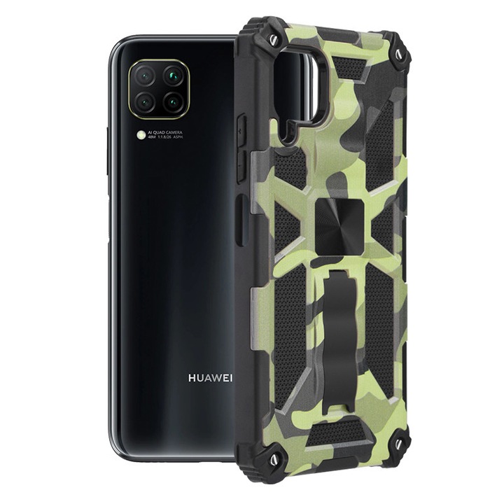 Кейс за Huawei P40 Lite, Techsuit Blazor Series, Camo Lime
