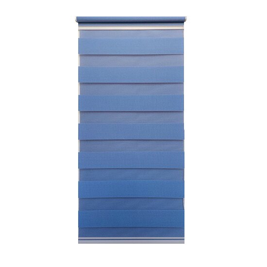 Jaluzea tip Rulou textil MINI,Deko Design,Rolete Zebra Day & Night Luxury High Quality, 42x180cm,ZW20,culoare albastru,accesorii albe