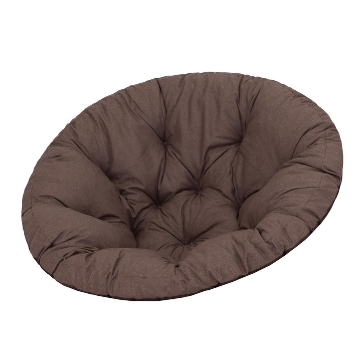 Възглавница за градински стол, Ecolen, "Soa", Brown, 114x114x8 см, Hobbydog