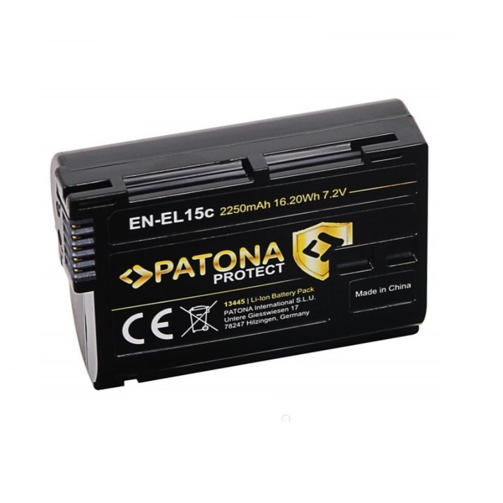 Батерия PATONA, Protect type Nikon EN-EL15C EN-EL15 Z5 Z6 Z7 VFB12802