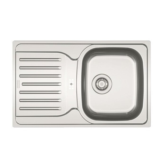 Chiuveta Franke PXL 614-78, Inox texturat Dekor, 780X490mm, picurator stanga, adancime cuva 170mm