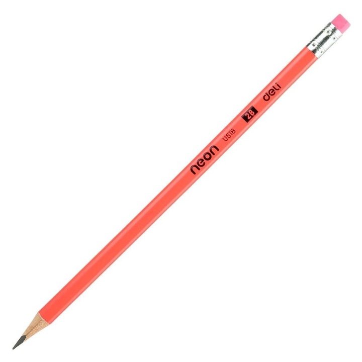 Creion HB 2, Deli Uspire, cu Guma de Sters, 1 Buc